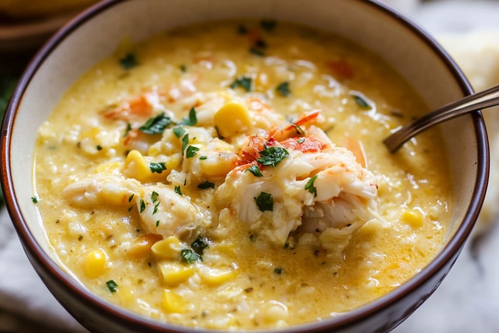 crab corn chowder