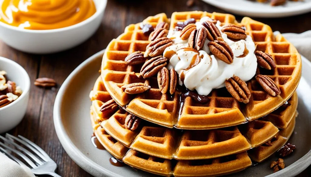 Pumpkin Pecan Waffles