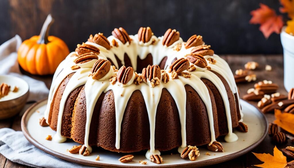 Pumpkin Pecan Bundt Cake