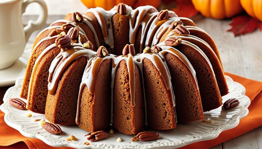 Pumpkin Pecan Bundt Cake