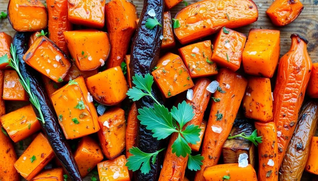 Roasted Sweet Potatoes & Carrots