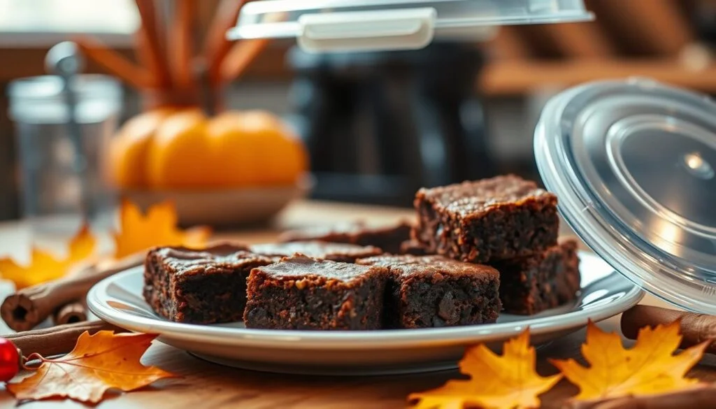 Spiced Pumpkin Brownies