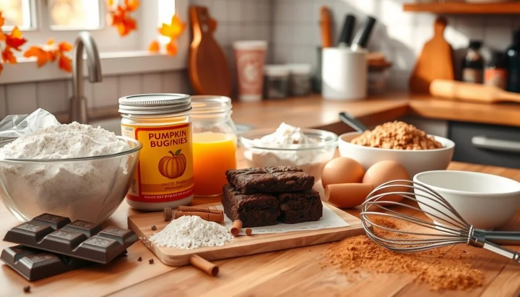 Spiced Pumpkin Brownies