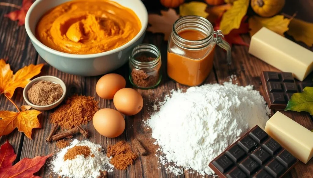 Pumpkin Brownies Ingredients