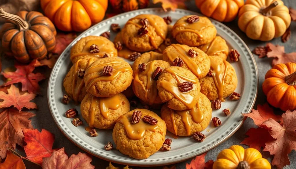 Pumpkin Pecan Pudding Cookies