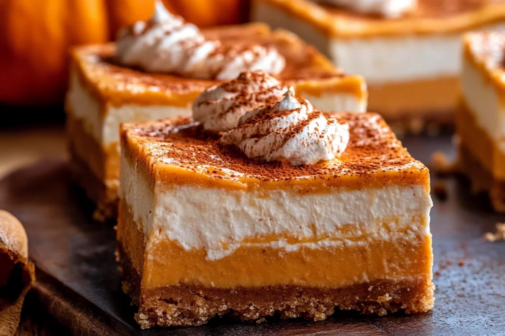 Pumpkin Cheesecake Bars