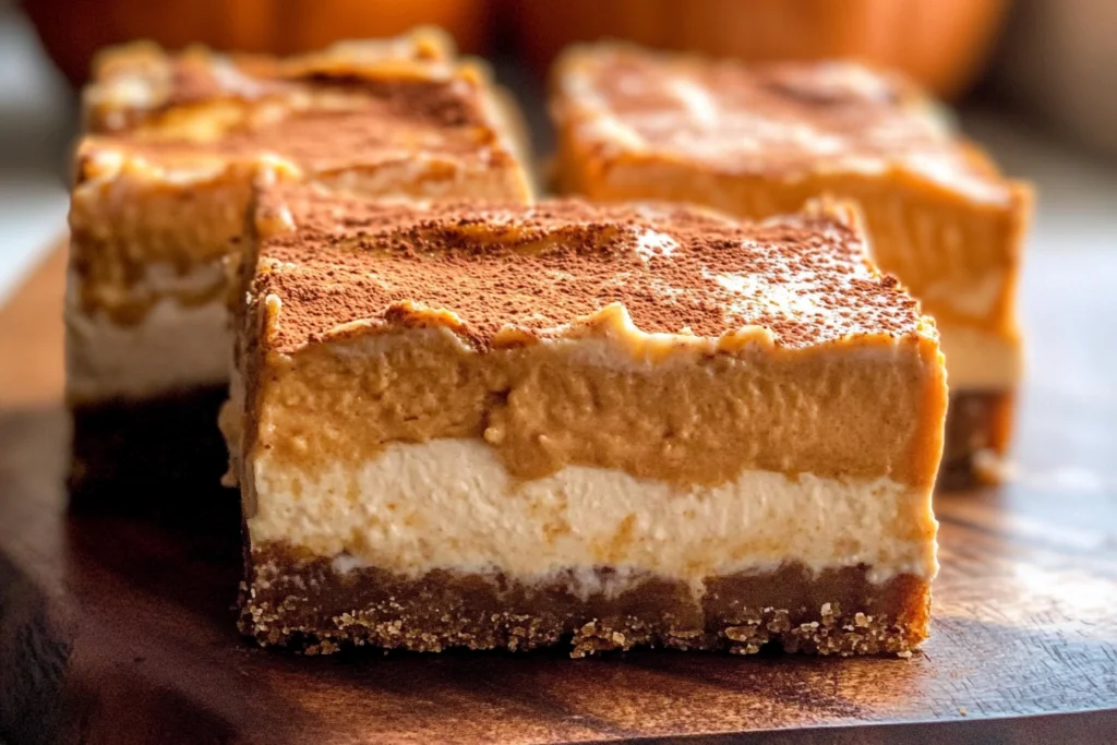 Pumpkin Cheesecake Bars