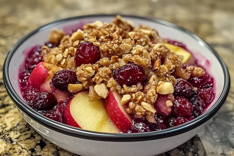 Walnut Cranberry Apple Crisp