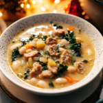 Sausage and White Bean Kale Soup