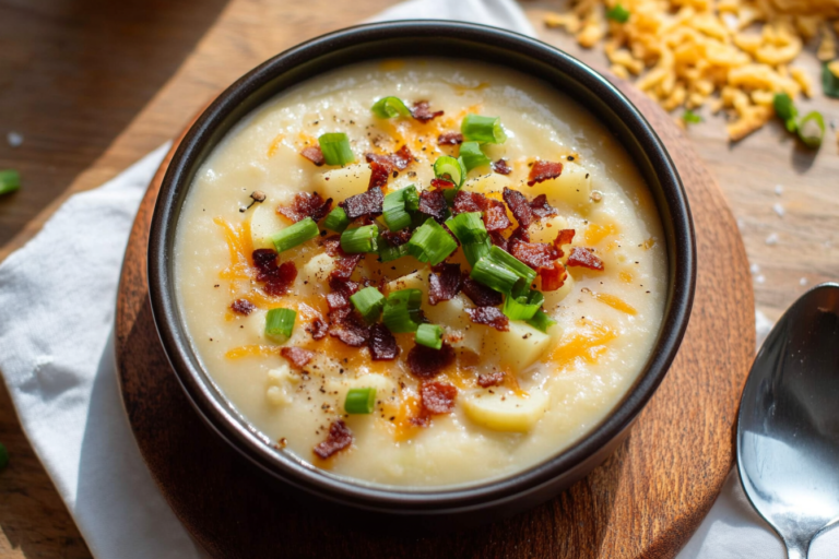 Loaded Cauliflower Potato Soup