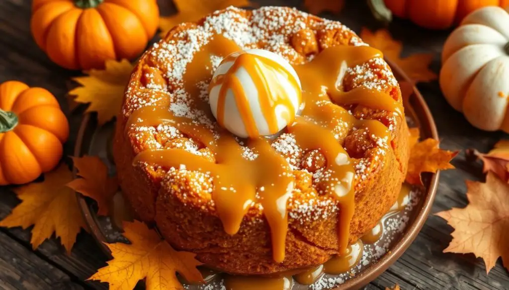 pumpkin dump cake with spice cake mix